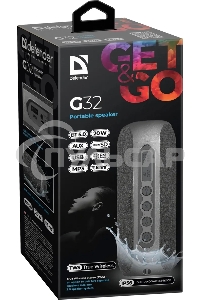 Акустическая система Defender G32 2.0 черный 2х10 Вт