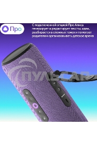 Умная портативная колонка Яндекс Станция Стрит с Алисой, модель YNDX-00030VIO (фиолетовый)