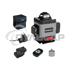 Лазерный нивелир ProfiPower NL-7016G (16 лучей, лазер - зеленый, Li-ion - 1шт., пульт ДУ, переходник,З/У, сумка-чехол)