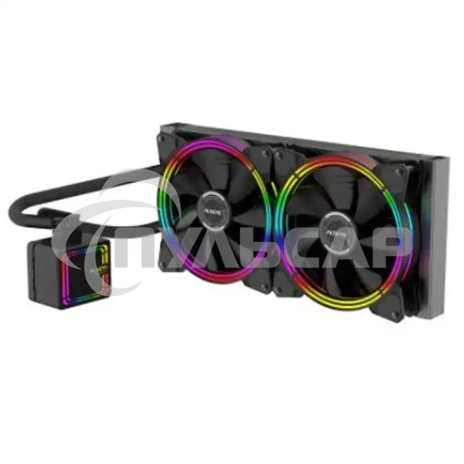 Жидкостная система охлаждения Alseye H280 черный, 140 мм, алюминий, 1500 об/мин, 35.2 дБ, 4 pin, 240 Вт