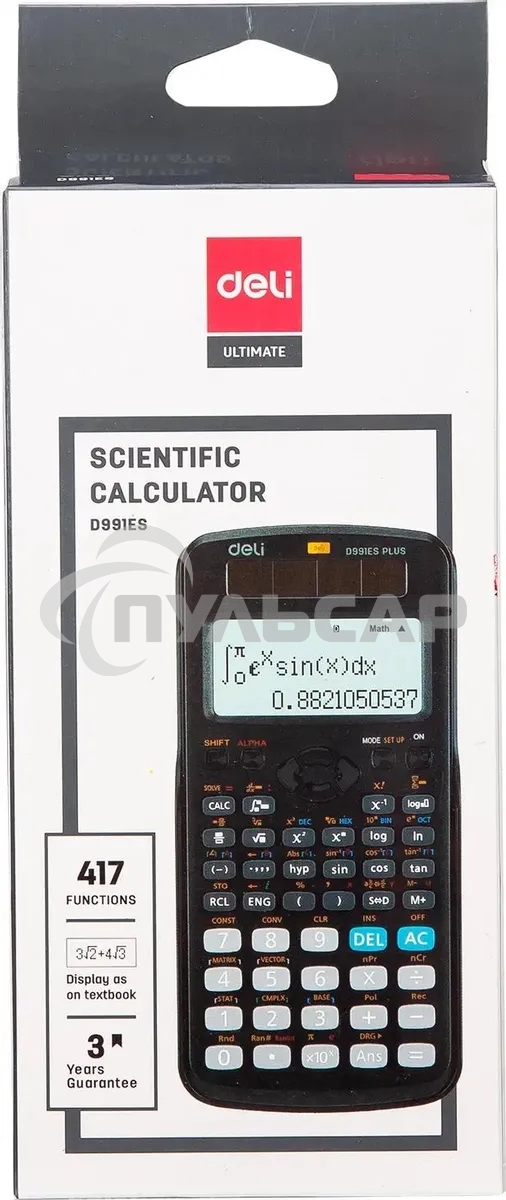 Калькулятор научный Deli ED991ES черный
