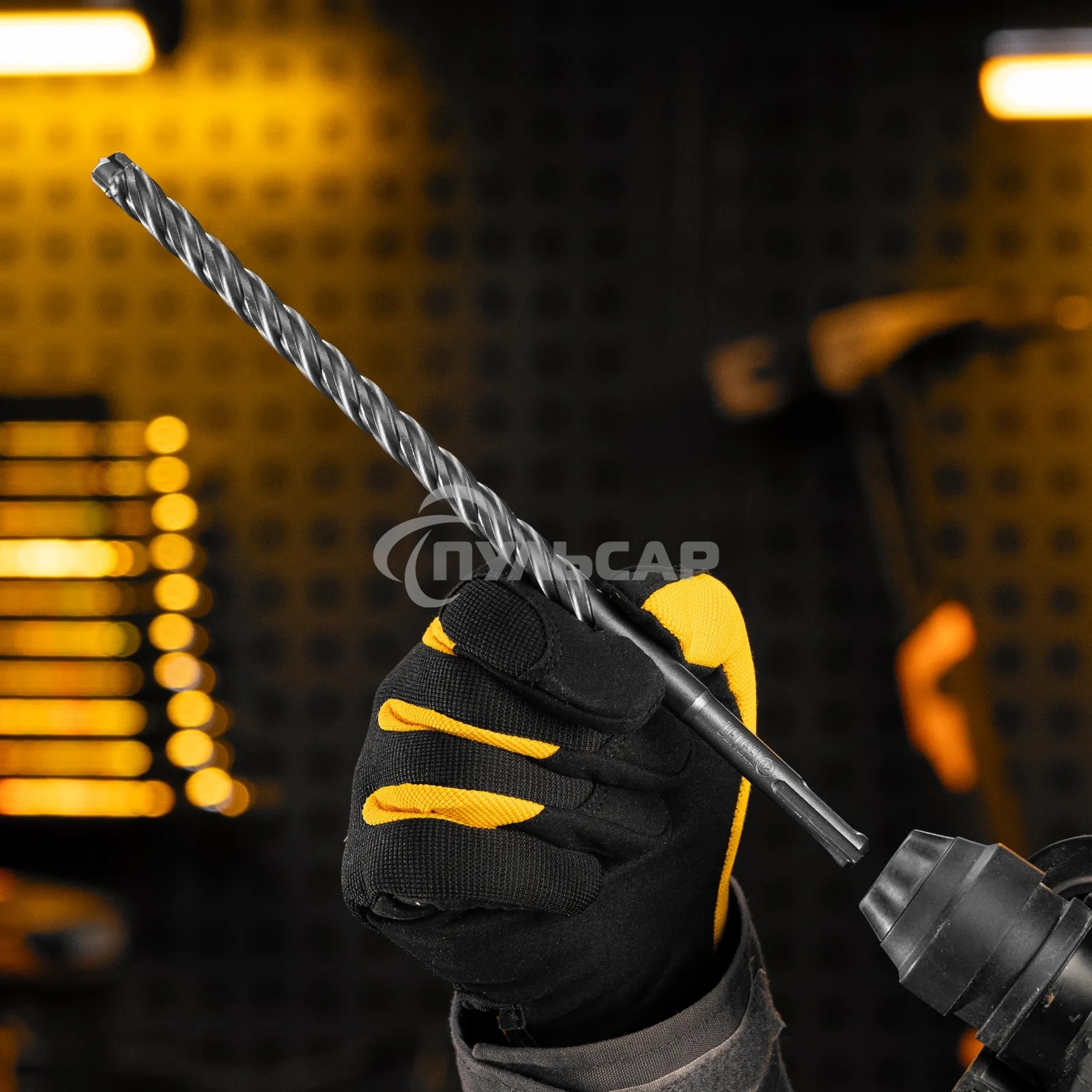 Бур по бетону Denzel цельная крестовая пластина, 12x265 мм, SDS PLUS