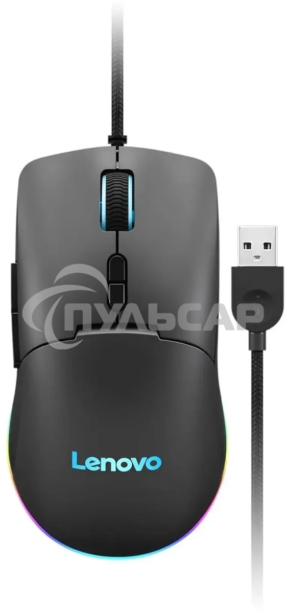 Мышь проводная Lenovo M210 RGb Gaming черный оптическая 8000dpi USB2.0 (GY51M74265)