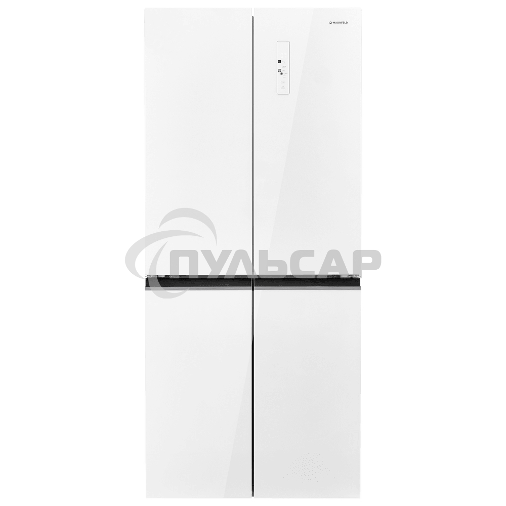 Холодильник Maunfeld MFF183NFWE белый трехкамерный инвертор 270/135л морозилка снизу, Total NoFrost, Side by Side