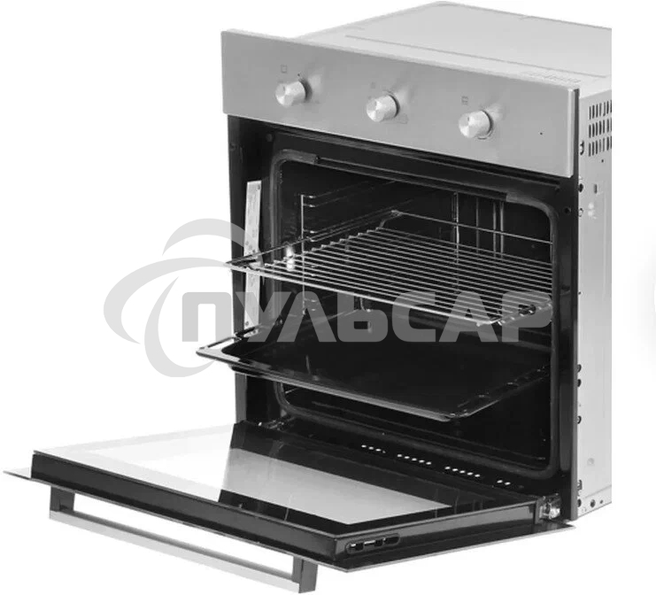 Газовый духовой шкаф Beko BBIGT21100X с откидным электрическим грилем; автоматический электроподжиг; поворотные переключатели; металлические направляющие; объем - 72л; 3 стекла дверцы; 1 решетка; 1 противень; вертел. Цвет нержавеющая сталь; Материал панел