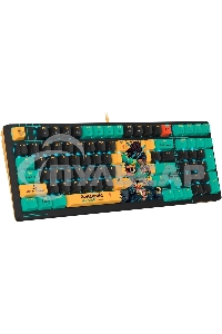 Клавиатура проводная A4Tech Bloody AT98 Renegade USB черный/зеленый