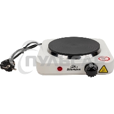 Эл.плитка Добрыня DO-2206W белая, 1конф.1,0кВт,чугун