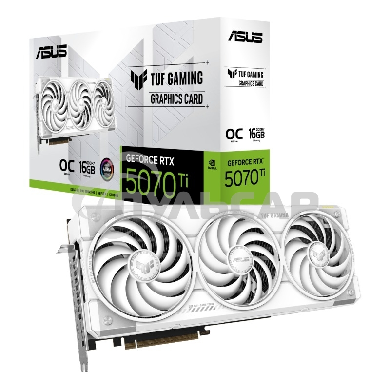 Видеокарта ASUS TUF-RTX5070TI-O16G-WHITEGAMING белый