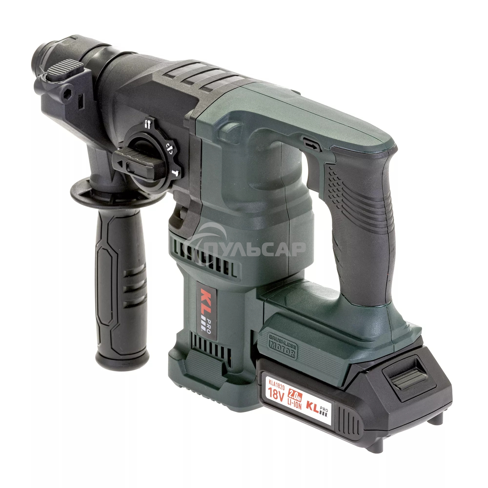 Профессиональный бесщеточный перфоратор аккумуляторный KLPRO KLPM18BH-20