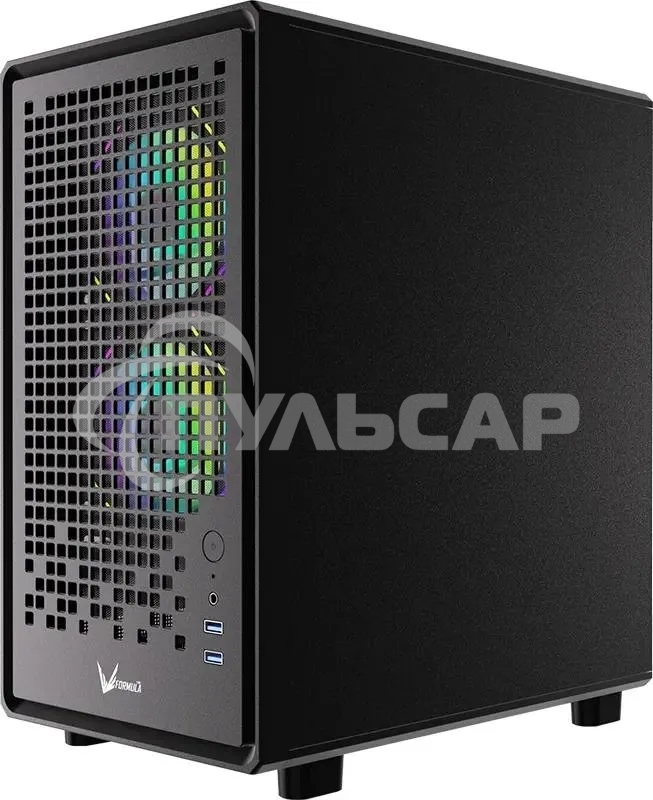 Компьютерный корпус Aerocool / Formula Air Mesh G2 черный без БП mATX 3x120мм 2xUSB 3.0 audio