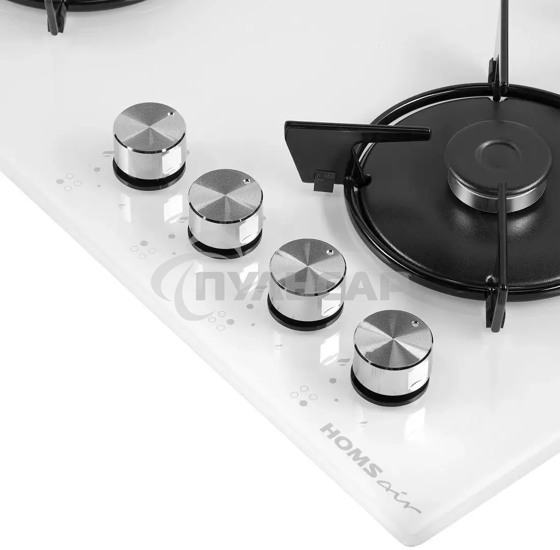 Газовая варочная панель HOMSair HGG641EWH независимая, белый