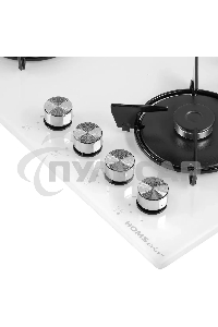 Газовая варочная панель HOMSair HGG641EWH независимая, белый