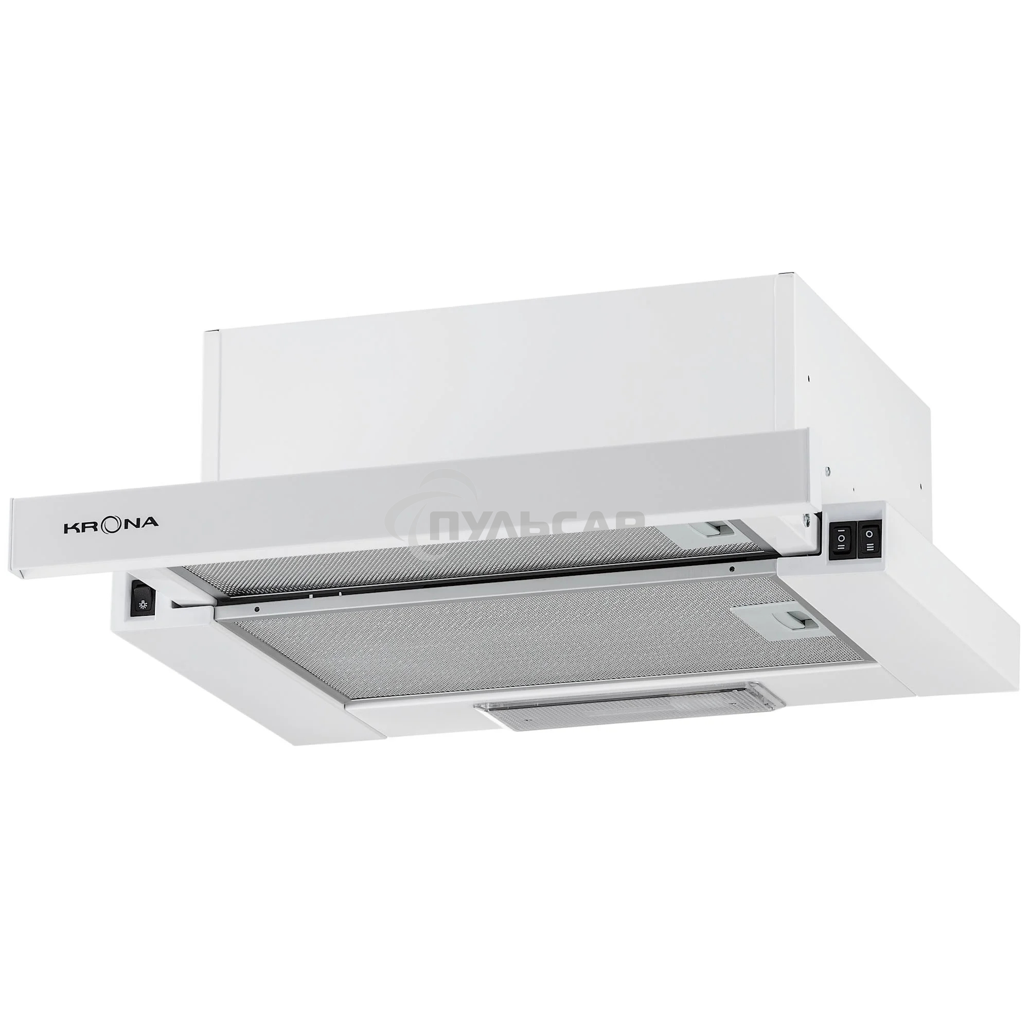 Вытяжка телескопическая Krona Kamilla 450 White белый, 45 см, 507 куб. м/ч, 38 дБ