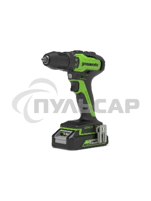 Дрель-шуруповерт GREENWORKS 3704007UA, Аккумуляторная, 24В