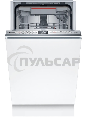 Встраиваемая посудомоечная машина Bosch SPV4HMX65Q, серебристый, 45 см, 10 компл., 45 дБ, класс A+