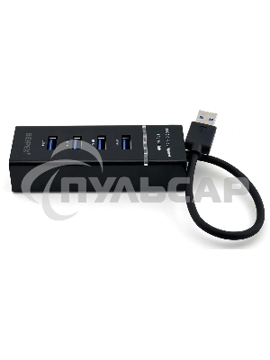 Разветвитель USB 3.0 BHP-P104 4порт. черный