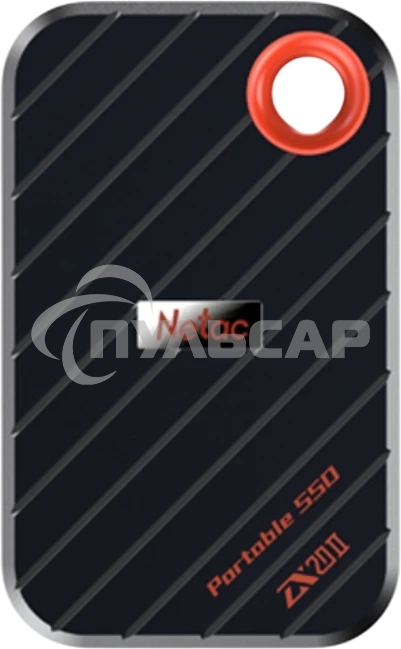 Внешний SSD Netac ZX20 II, 2TB, USB 3.2 Gen 2 Type-C, R/W 2000/1800, чёрный