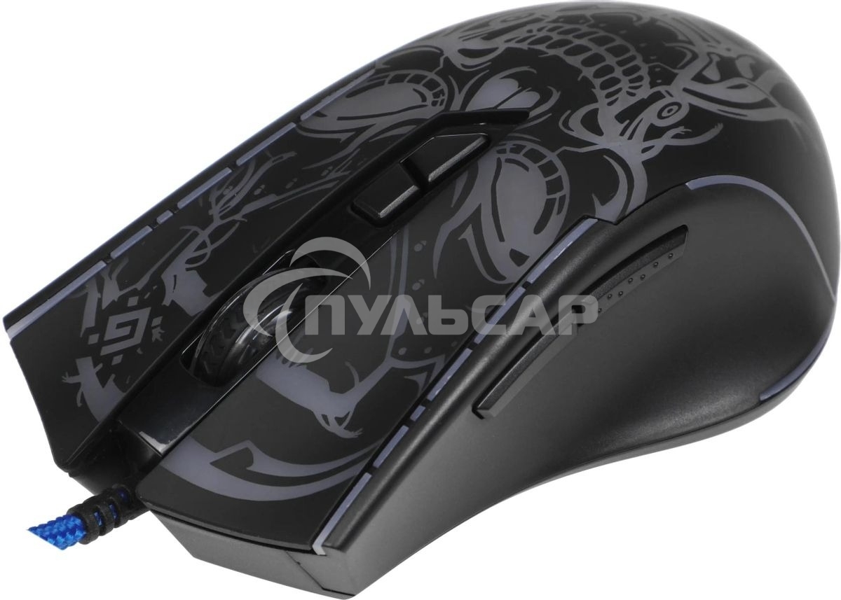 Мышь проводная Defender Bulletstorm GM-928 черный, 7200 dpi, USB, кнопки - 7