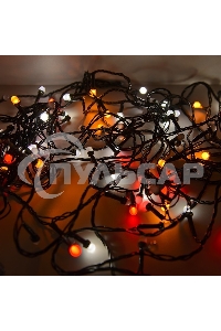 Гирлянда светод. Funray Минишарики, SE-MINI-110M, 10М,100LED,мульти(6цв.),темно-зел.шн.0,7м,контр,