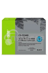 Картридж струйный Cactus CS-CC640 №121 черный (6 мл.) для HP DJ D1663/D2563/D2663/D5563/F2423/F2483/F2493/F4213/F4275/F4283/F4583/PS C4683/C4783