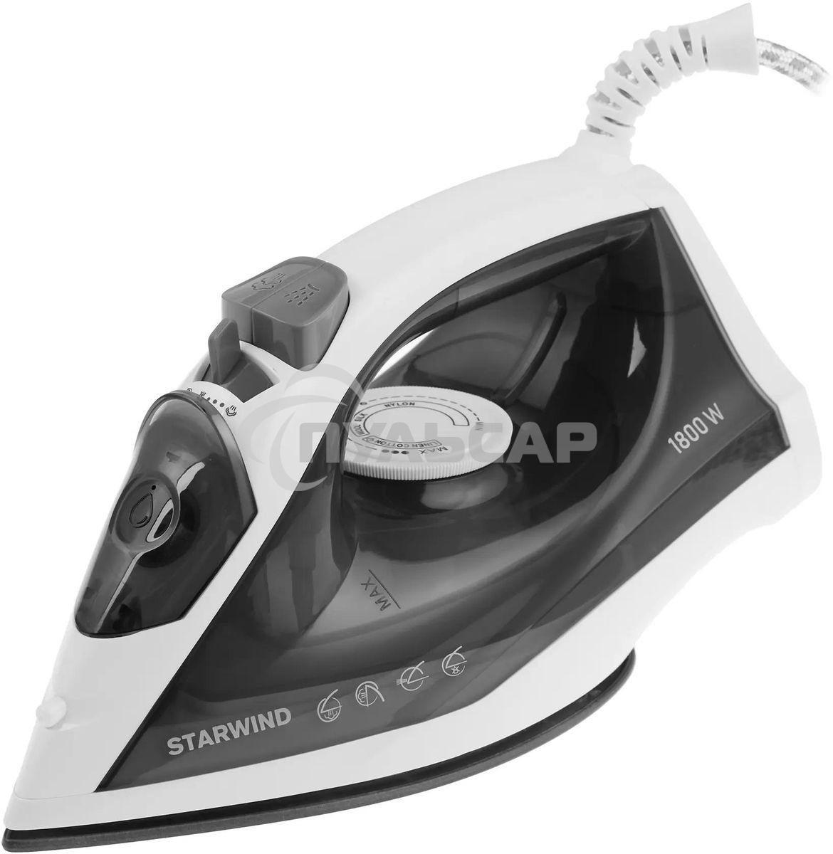 Утюг Starwind SIR1819, 1800Вт, серый/белый