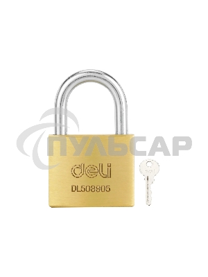 Замок навесной Deli DL508905 латунный, 40мм