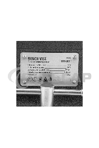 Тиски слесарные Denzel BVH-200, 200 мм, поворотные, стальная направляющая, с наковальней