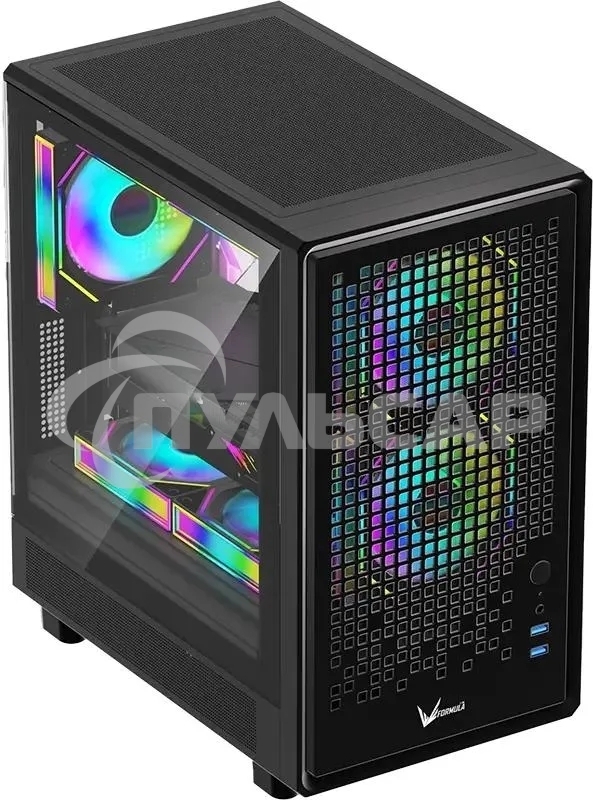 Компьютерный корпус Aerocool / Formula Air Mesh G2 черный без БП mATX 3x120мм 2xUSB 3.0 audio