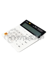 Калькулятор бухгалтерский Deli EM01010 белый 12-разр.
