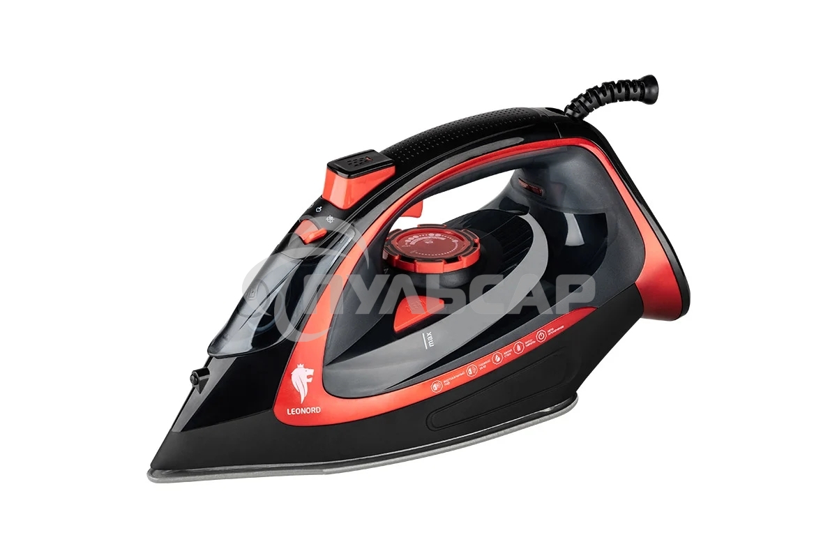 Утюг LEONORD LE-1805 красно-черный