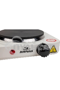 Эл.плитка Добрыня DO-2206W белая, 1конф.1,0кВт,чугун