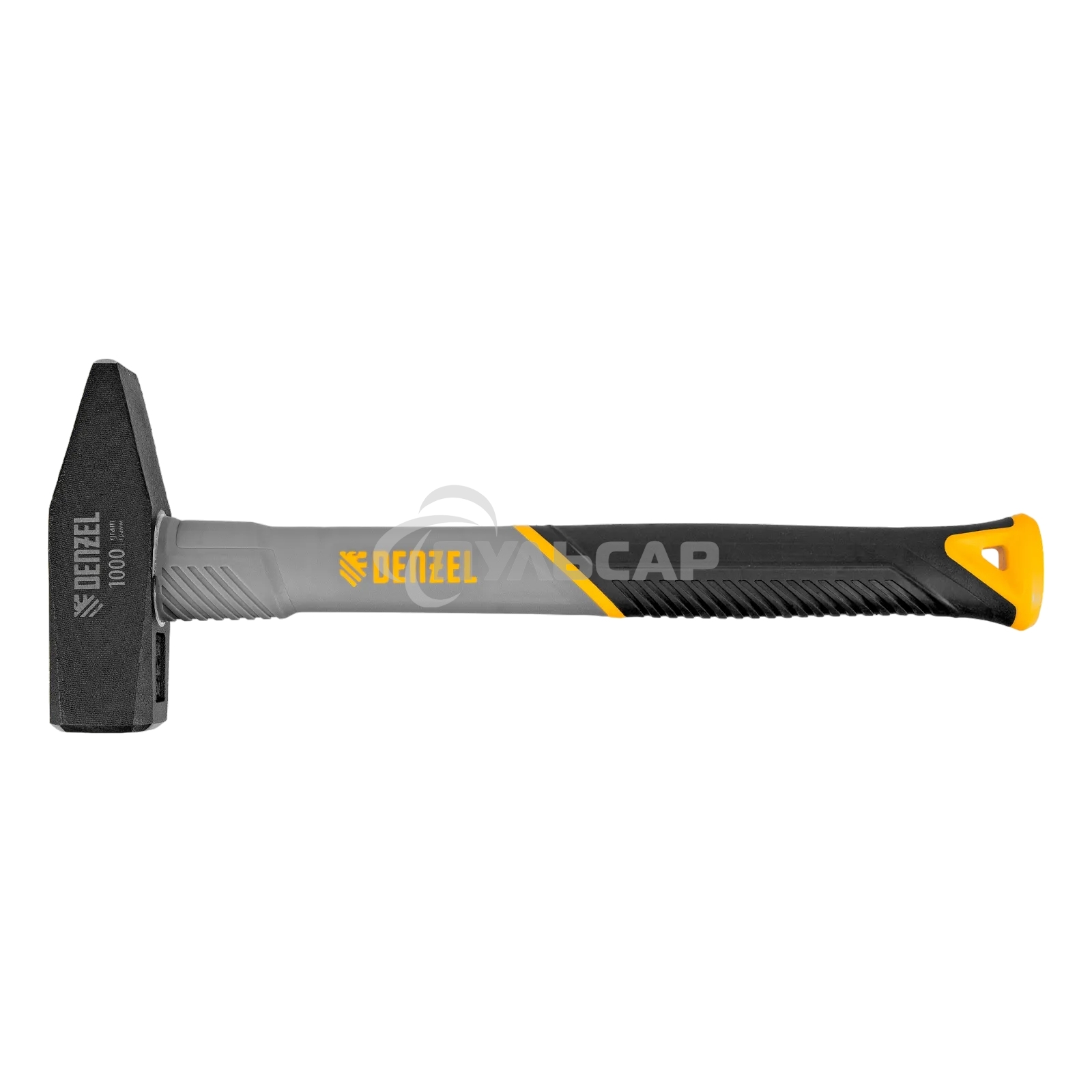 Молоток слесарный Denzel 1000 г, кованый, фибергласовая рукоятка c TPR покрытием