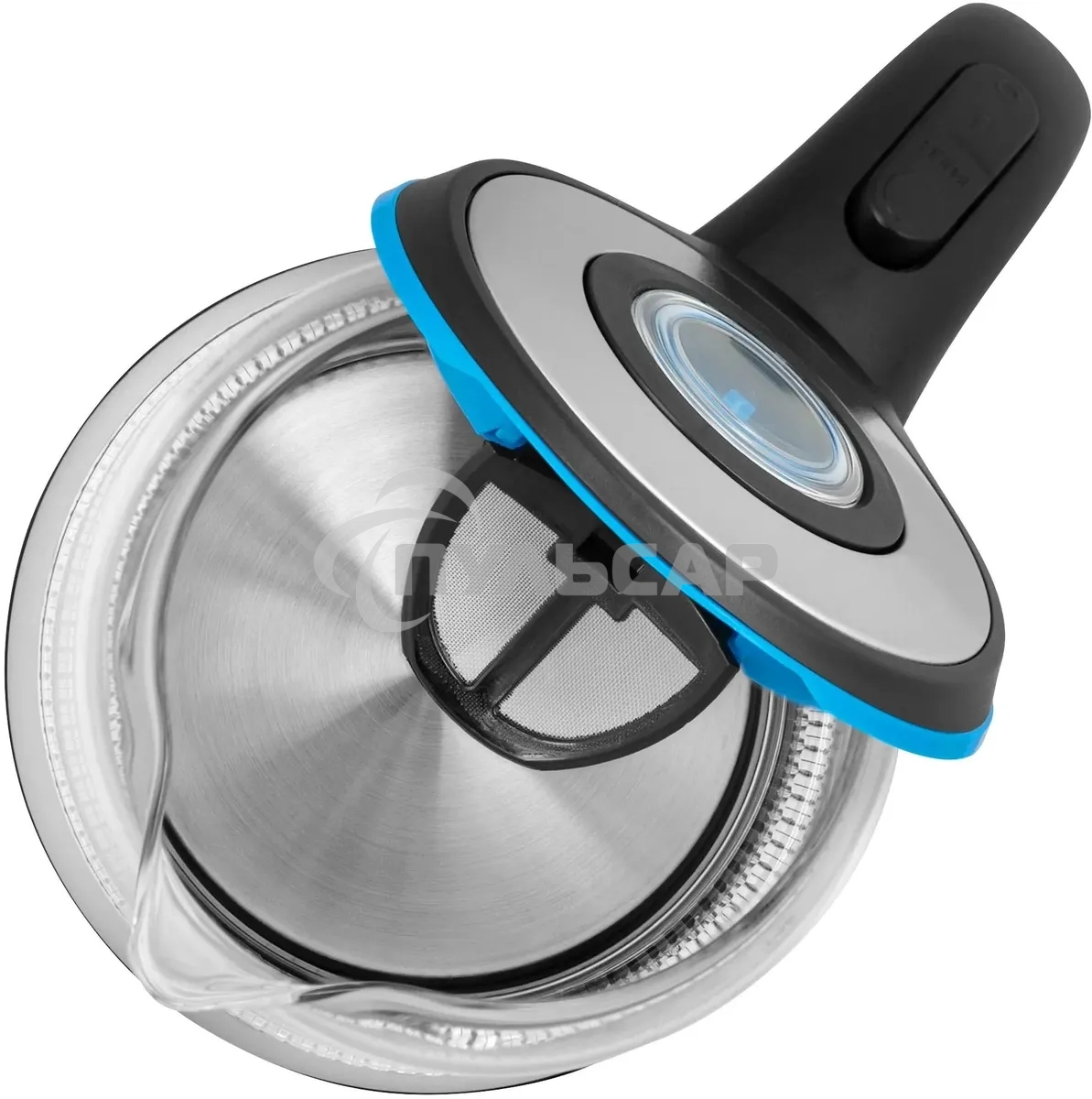 Чайник электрический Vitek VT-7028 1.7л. 2200Вт прозрачный корпус: стекло