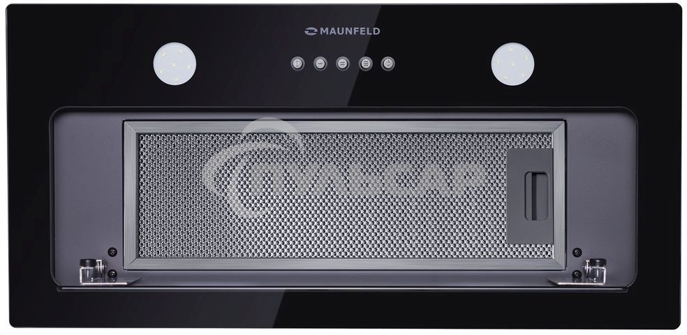 Вытяжка встраиваемая Maunfeld Trapeze 601GG черный, 60 см, 1150 куб. м/ч, 54 дБ