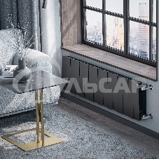 Радиатор биметаллический Royal Thermo PianoForte 300 черный - 16 секц.