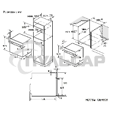 Духовой шкаф электрический HOMSair OEH606BK черный