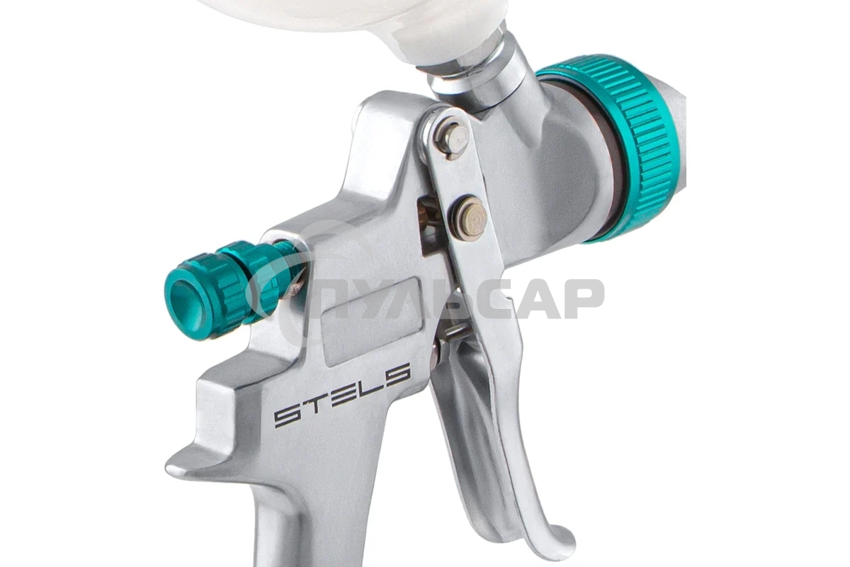 Краскопульт пневматический STELS ag 801 hvlp 57360гравитационный сопло 1.5мм и 1.8мм