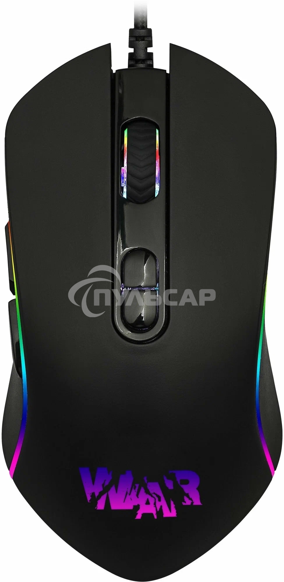 Игровой комплект Qumo Wartime K51/M67, кл-ра проводная, 104+10 клавиш, подсветка RGb, мышь проводная, оптическая, RGb running, 1200/1600/2400/3200 dpi