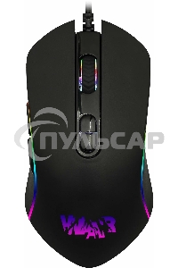 Игровой комплект Qumo Wartime K51/M67, кл-ра проводная, 104+10 клавиш, подсветка RGb, мышь проводная, оптическая, RGb running, 1200/1600/2400/3200 dpi
