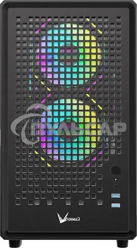 Компьютерный корпус Aerocool / Formula Air Mesh G2 черный без БП mATX 3x120мм 2xUSB 3.0 audio