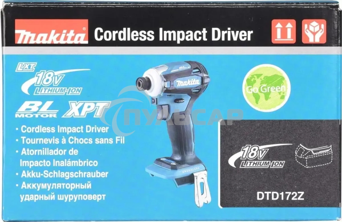 Шуруповерт Makita DTD172Z аккум. патрон:шестигр.1/4