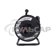 Удлинитель на катушке 4х30м 2P+PE 16А УК30 с термозащ. 3х1.5кв.мм GENERICA IEK WKP20-16-04-30-G