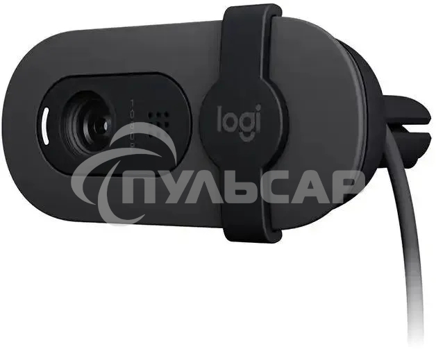 Веб-камера Logitech HD Webcam Brio 100 черный 2Mpix (1920x1080) USB-A с микрофоном (960-001587)