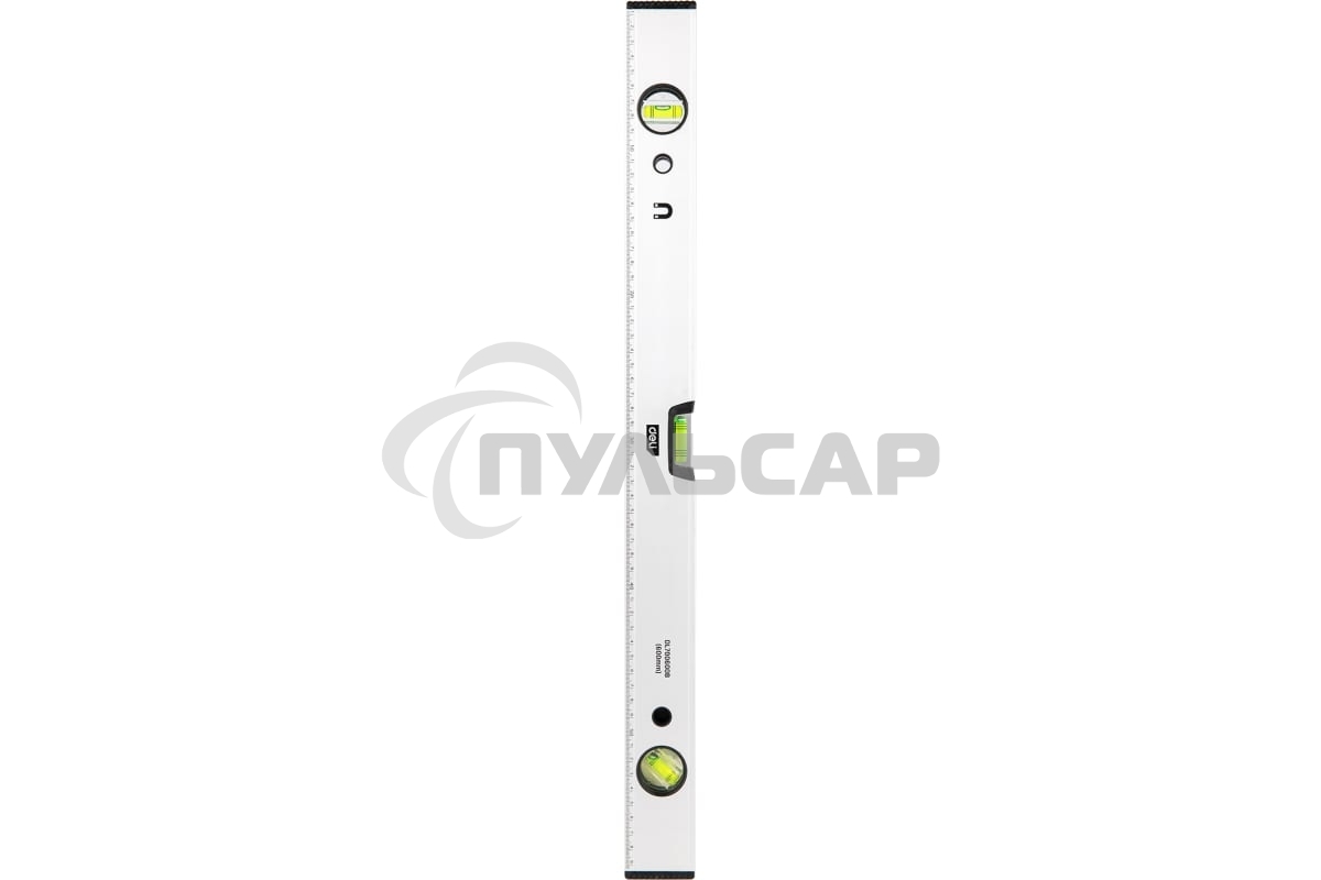 Строительный уровень Deli DL700600B 600мм Алюминиевый сплав. Мягкая резина на обоих концах. Магнит для удобства эксплуатации.