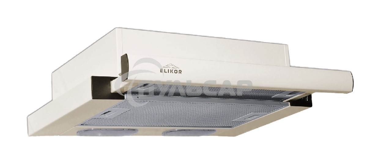 Вытяжка телескопическая Elikor Интегра 50П-400-В2Л белый, 50 см, 400 куб. м/ч, 55 дБ