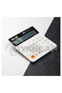 Калькулятор бухгалтерский Deli EM01010 белый 12-разр.