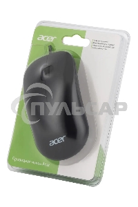 Мышь проводная Acer OMW122 черный, 1200 dpi, USB, кнопки - 3