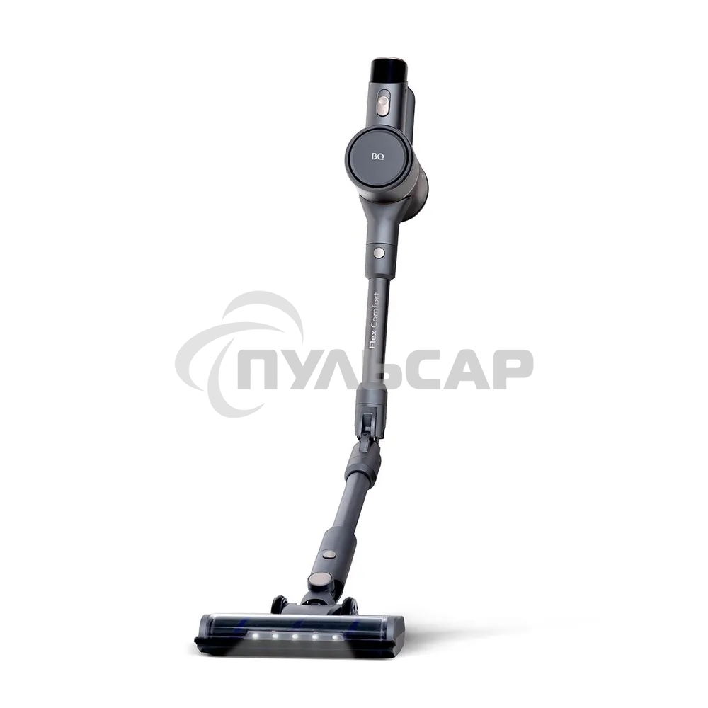 Пылесос вертикальный BQ VCA1004W серый, питание от аккумулятора, 50 Вт, уборка сухая/влажная, пылесборник 0.6 л, работа от АКБ max 35 мин.
