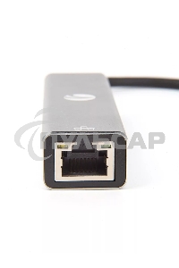 Кабель-концентратор USB 3.1 Type-Cm --> RJ-45+3port USB3.0(f) Aluminum Shell VCOM <DH311A>