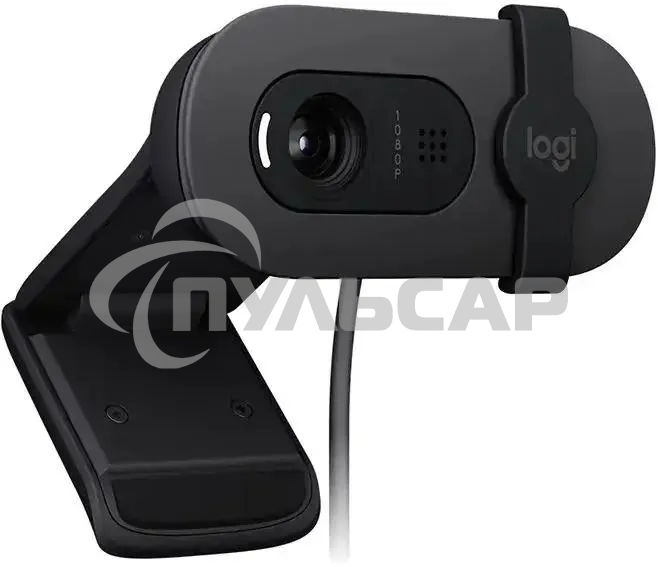 Веб-камера Logitech HD Webcam Brio 100 черный 2Mpix (1920x1080) USB-A с микрофоном (960-001587)
